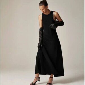 J. Crew Long A-Line Dress in Drapey Crepe NWT Size 4